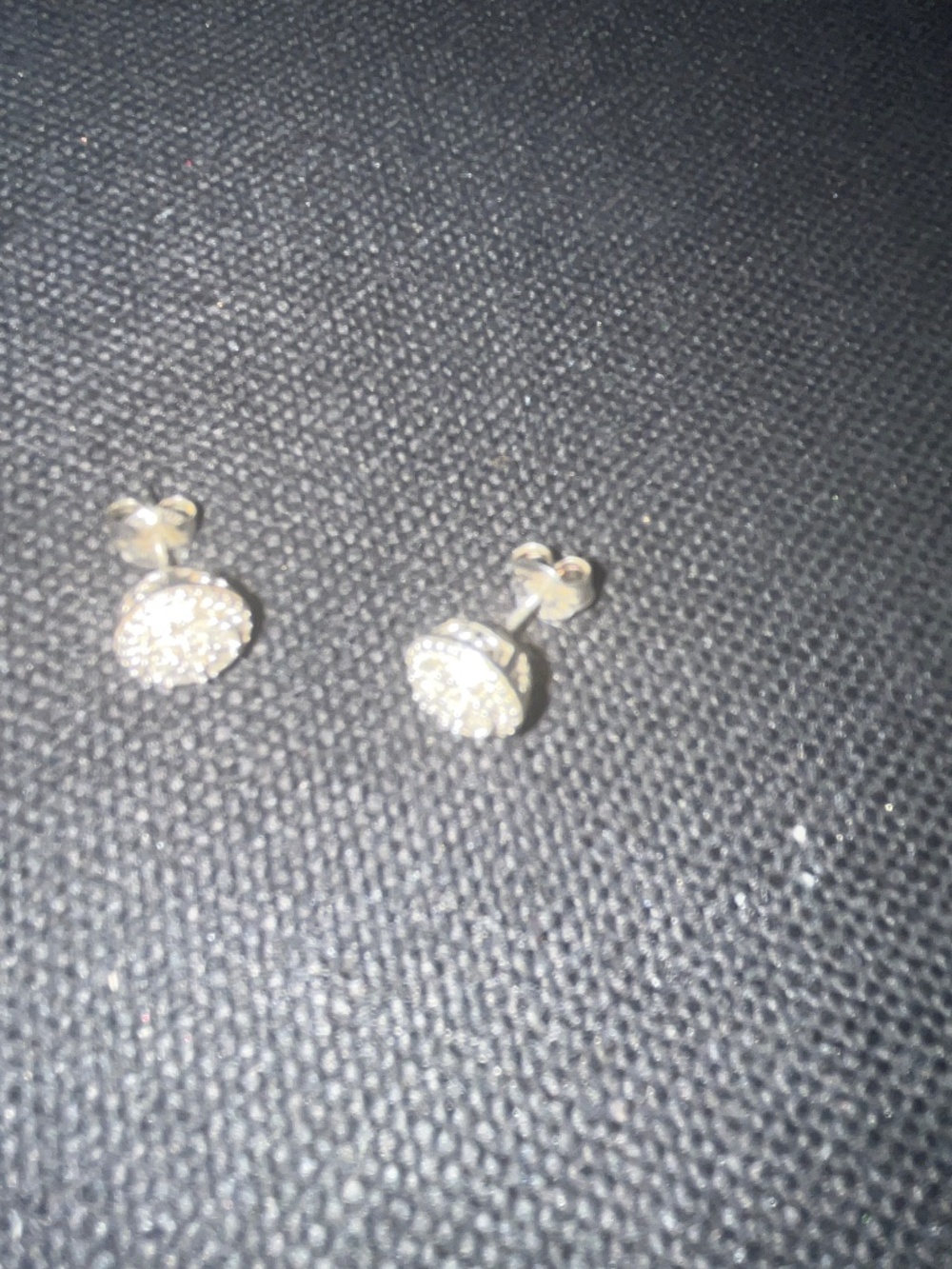 White Gold and Diamond  Earrings